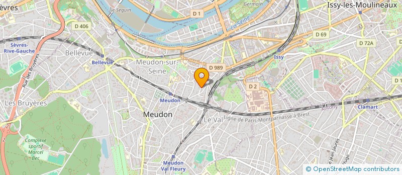 localisation de l'entreprise SCI ASB AUX SABLES DE BOULOGNE à MEUDON