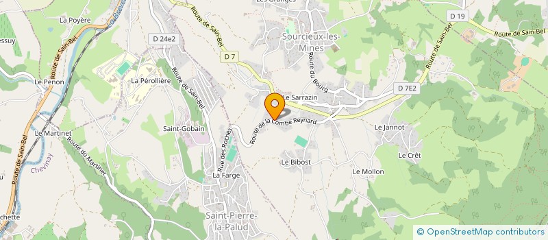 localisation de l'entreprise SCI ASBM  SOURCIEUX-LES-MINES