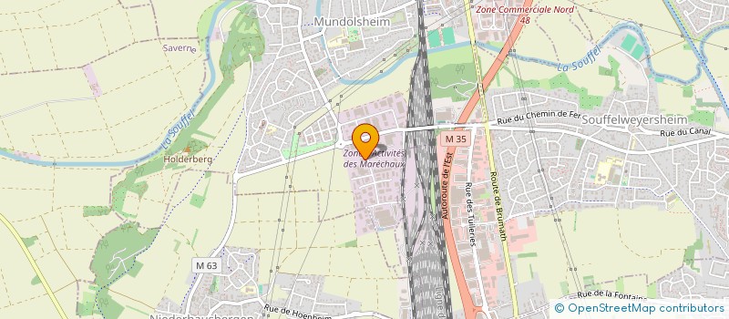 localisation de l'entreprise SCI ASC  MUNDOLSHEIM