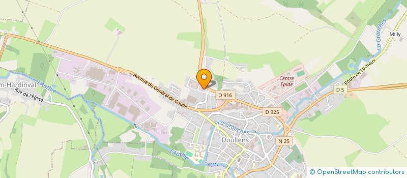 localisation de l'entreprise SCI ASC  DOULLENS