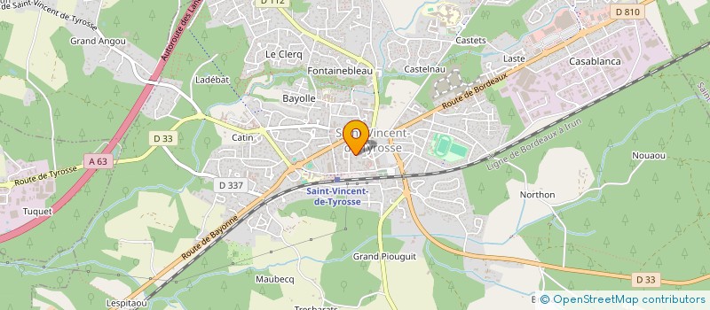 localisation de l'entreprise SCI ASC SOSTON  SAINT-GEOURS-DE-MAREMNE