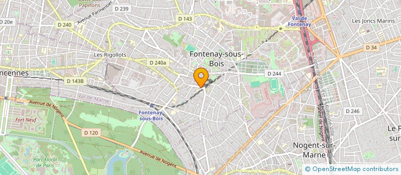 localisation de l'entreprise SCI ASCAL à FONTENAY-SOUS-BOIS