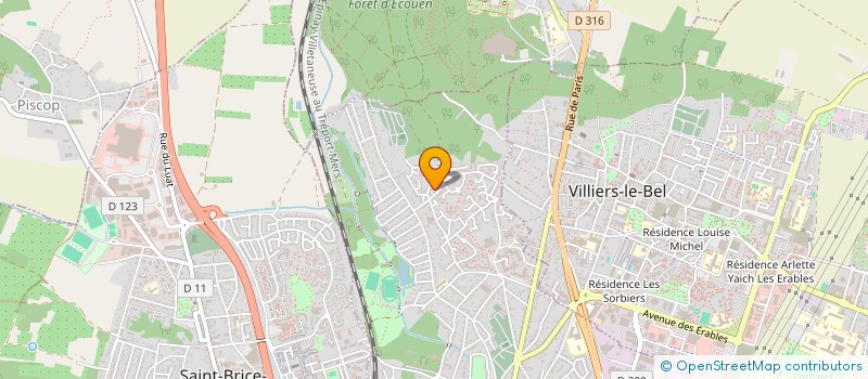 localisation de l'entreprise SCI ASCC à SARCELLES