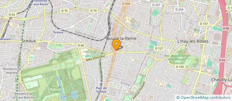 localisation de l'entreprise SCI ASCCAB à BOURG-LA-REINE