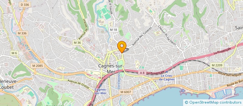 localisation de l'entreprise SCI ASCIBURGIUM à CAGNES-SUR-MER