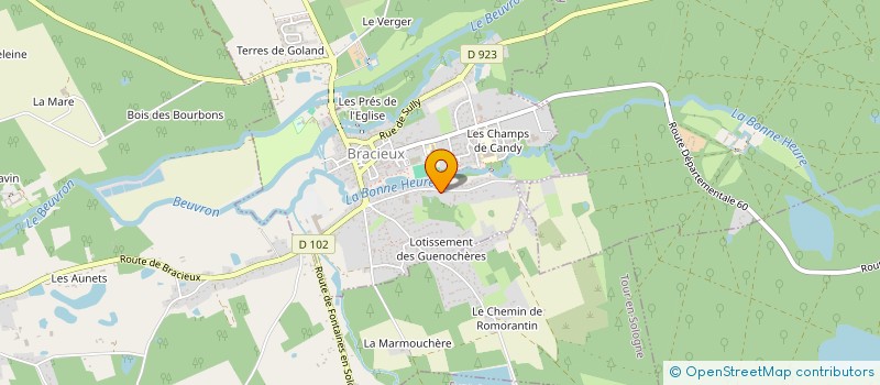 localisation de l'entreprise SCI ASCK  BRACIEUX