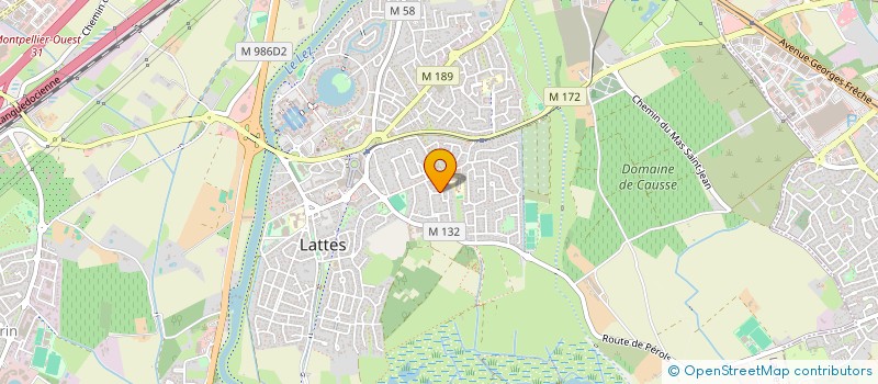 localisation de l'entreprise SCI ASCLEPIOS 2 à LATTES