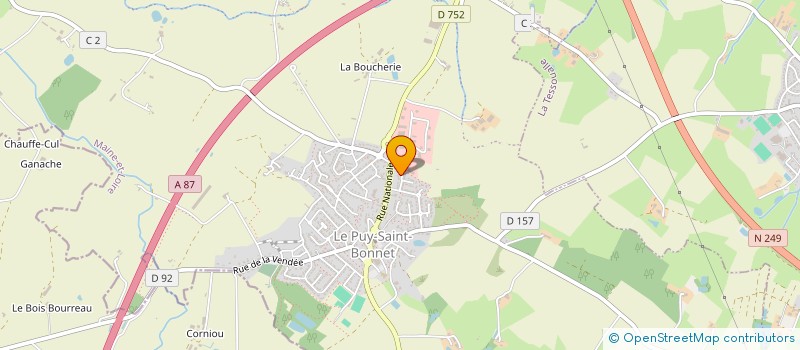 localisation de l'entreprise SCI ASCLEPIOS 49 à CHOLET