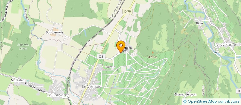 localisation de l'entreprise SCI ASCLEPIOS  VOITEUR