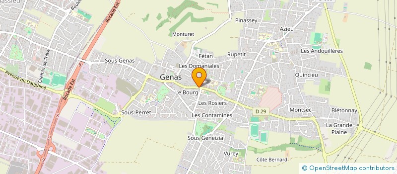 localisation de l'entreprise SCI ASCOTT  GENAS