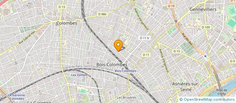 localisation de l'entreprise SCI ASCOTT à BOIS-COLOMBES