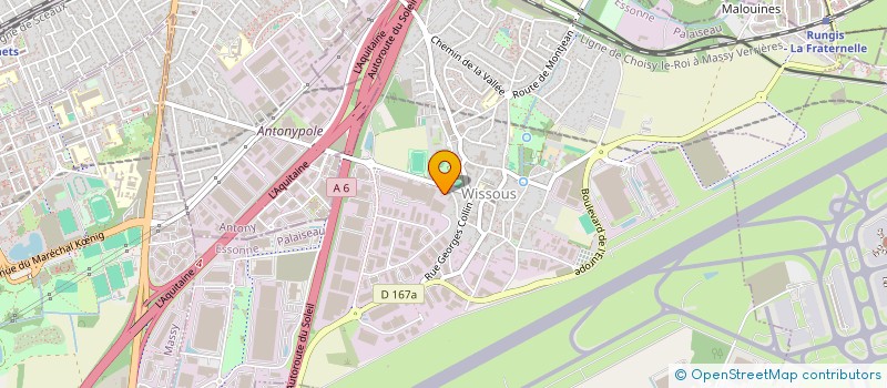 localisation de l'entreprise SCI ASD  WISSOUS