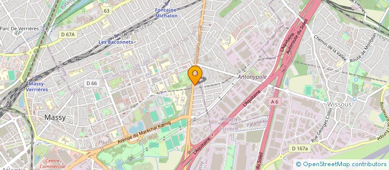 localisation de l'entreprise SCI ASDKL  SEVRES