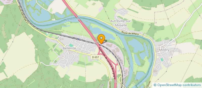 localisation de l'entreprise SCI ASEL 2  BELLEVILLE