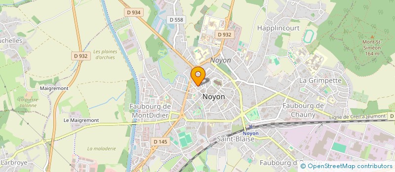 localisation de l'entreprise SCI ASETA  NOYON