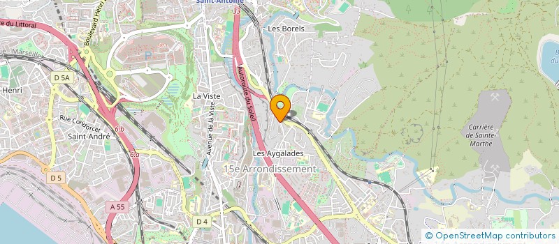 localisation de l'entreprise SCI ASEVRO à LES PENNES-MIRABEAU