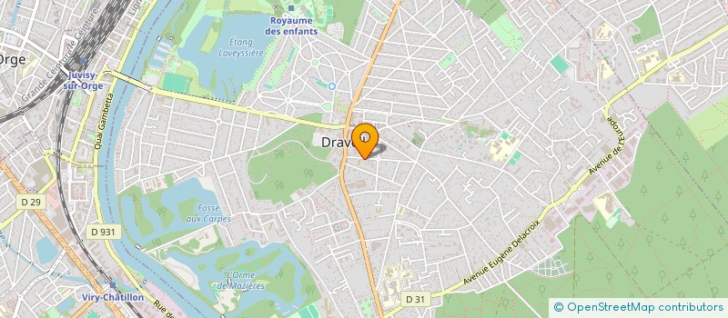 localisation de l'entreprise SCI ASF à DRAVEIL