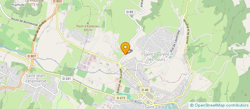 localisation de l'entreprise SCI ASFAUX  SAINT-LAURENT-LES-TOURS