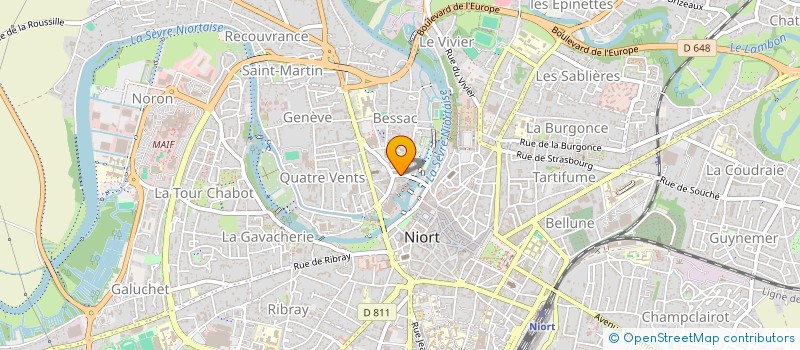 localisation de l'entreprise SCI ASFD à NIORT