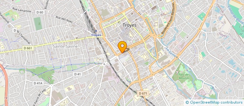 localisation de l'entreprise SCI ASFODI à TROYES
