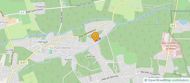 localisation de l'entreprise SCI ASG  LE PIAN-MEDOC