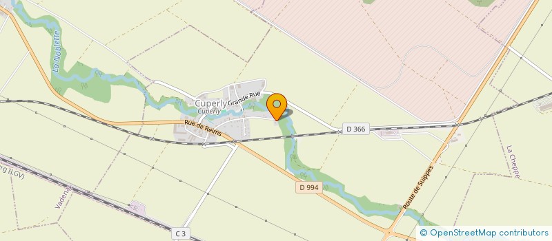 localisation de l'entreprise SCI ASG  CUPERLY