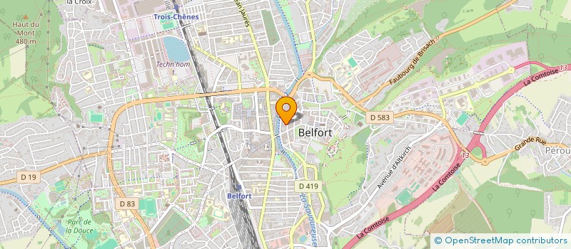 localisation de l'entreprise SCI ASG  BELFORT