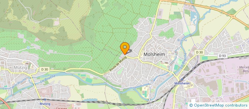 localisation de l'entreprise SCI ASG  MOLSHEIM