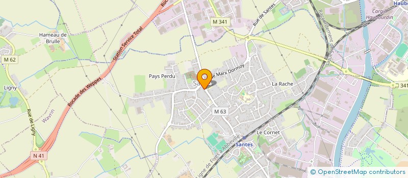 localisation de l'entreprise SCI ASGAR  SANTES