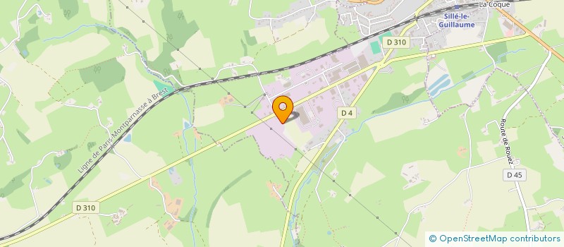 localisation de l'entreprise SCI ASGB  SILLE LE GUILLAUME