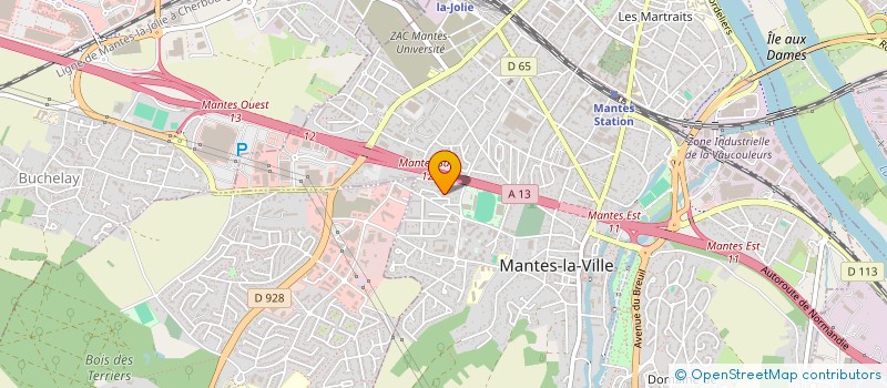 localisation de l'entreprise SCI ASGIN  MANTES-LA-VILLE