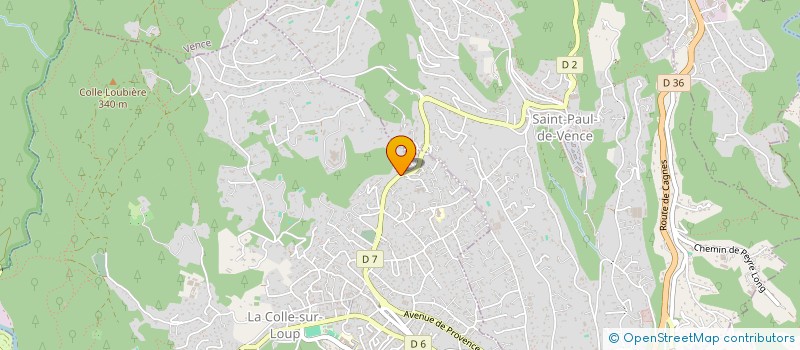 localisation de l'entreprise SCI ASHETON  LA COLLE-SUR-LOUP