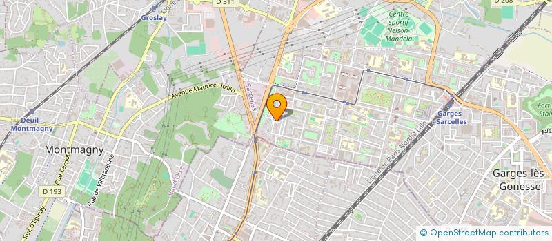 localisation de l'entreprise SCI ASHIANA  SARCELLES