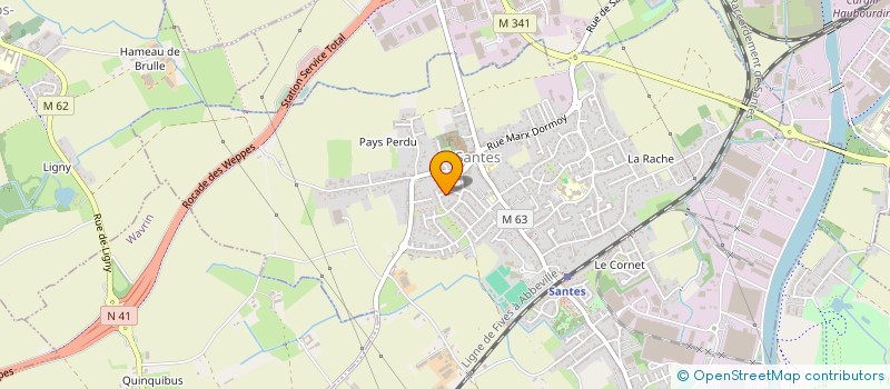 localisation de l'entreprise SCI ASHTONIMMO  SANTES