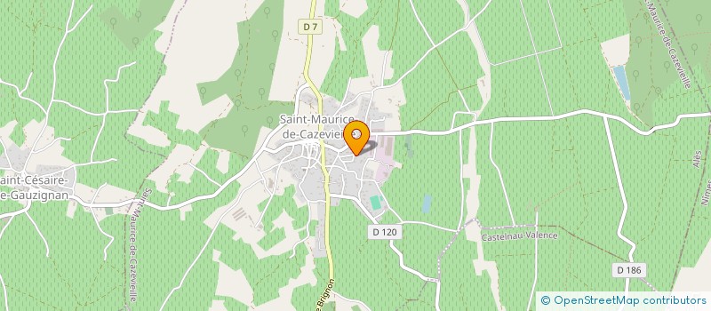 localisation de l'entreprise SCI ASJ  ST-MAURICE-DE-CAZEVIEILLE