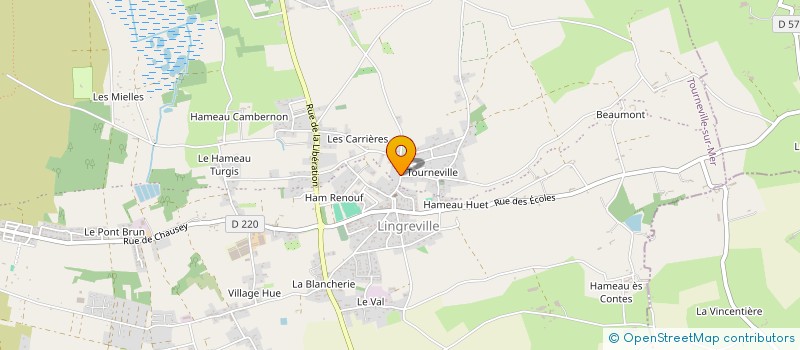 localisation de l'entreprise SCI ASJBM  TOURNEVILLE-SUR-MER