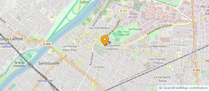 localisation de l'entreprise SCI ASJS  SARTROUVILLE