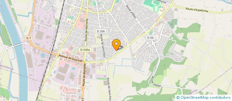localisation de l'entreprise SCI ASJYFLO à MONTELIMAR