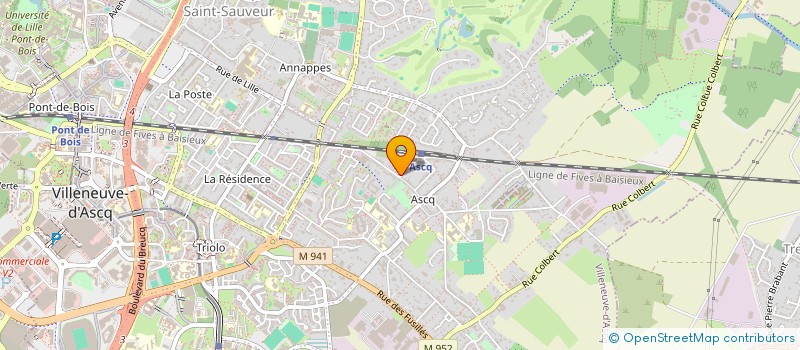 localisation de l'entreprise SCI ASK ET EMBLA à VILLENEUVE-D'ASCQ