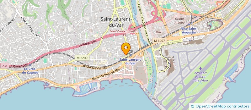 localisation de l'entreprise SCI ASL  SAINT-LAURENT-DU-VAR
