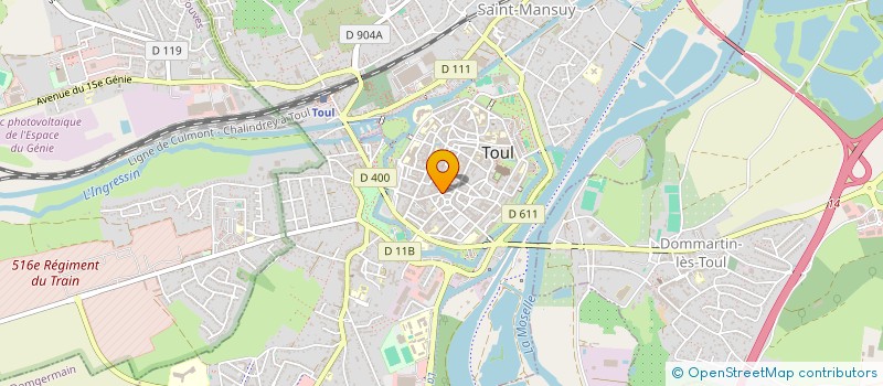 localisation de l'entreprise SCI ASL  TOUL