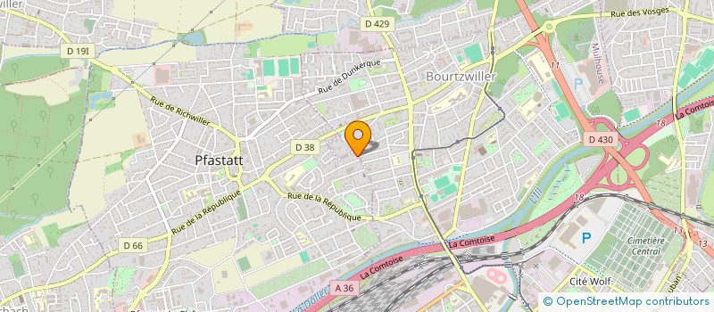 localisation de l'entreprise SCI ASLAN FILS  PFASTATT