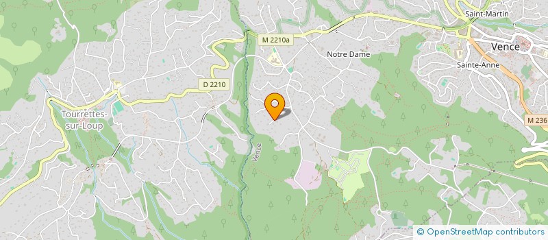 localisation de l'entreprise SCI ASLAS  VENCE