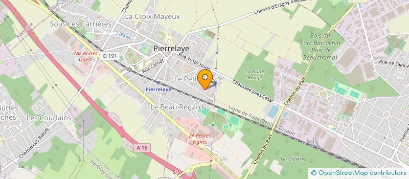 localisation de l'entreprise SCI ASLUMIAL  PIERRELAYE