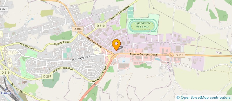 localisation de l'entreprise SCI ASM à LISIEUX