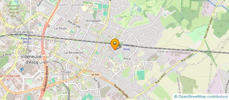localisation de l'entreprise SCI ASM à VILLENEUVE-D'ASCQ