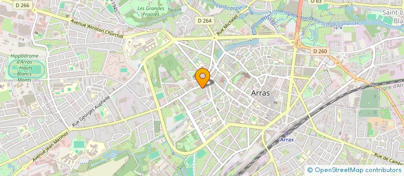 localisation de l'entreprise SCI ASM à ARRAS