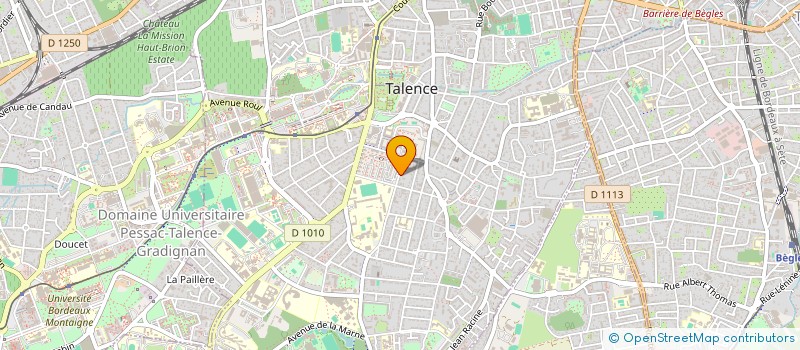 localisation de l'entreprise SCI ASM  TALENCE