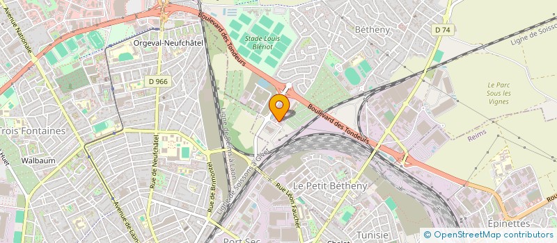 localisation de l'entreprise SCI ASM  BETHENY