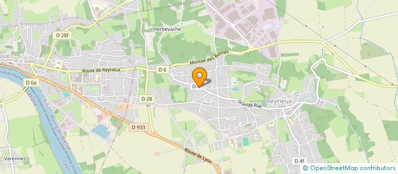 localisation de l'entreprise SCI ASM à REYRIEUX